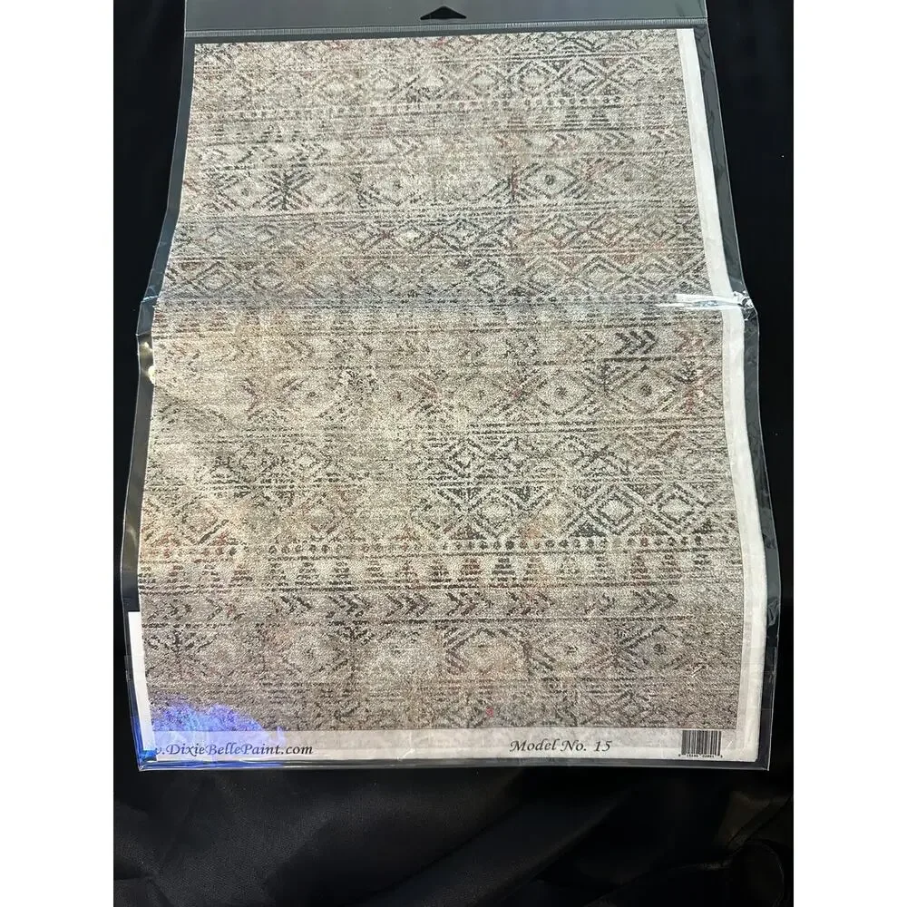 New Sealed Belles & Whistles Ancient Mudcloth Decoupage Rice Paper 23.375x33.12”